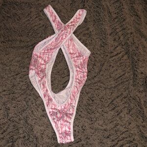 Exotic Dancewear One Piece Bodysuit Dance wear swimsuit Thong Pole Dancer Swim